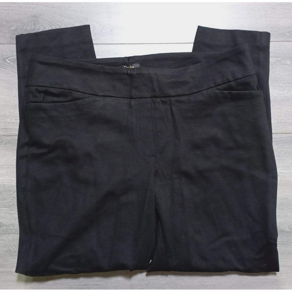 Dalia Pants Womens X-Large Black Narrow Leg Trouser Casual Office